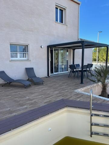Maison 8 Couchages Clim, Plage A Pied, Petite Piscine Port-la-Nouvelle Phòng bức ảnh