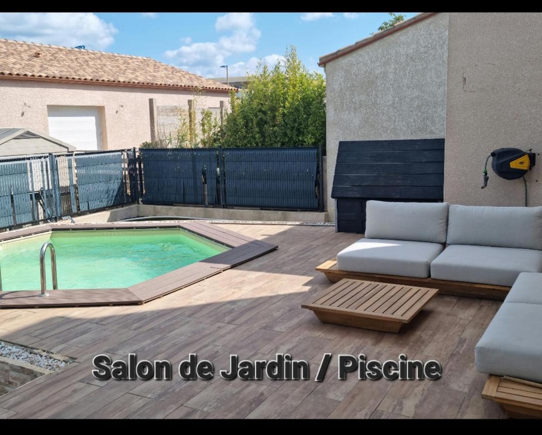 Maison 8 Couchages Clim, Plage A Pied, Petite Piscine Port-la-Nouvelle Ngoại thất bức ảnh